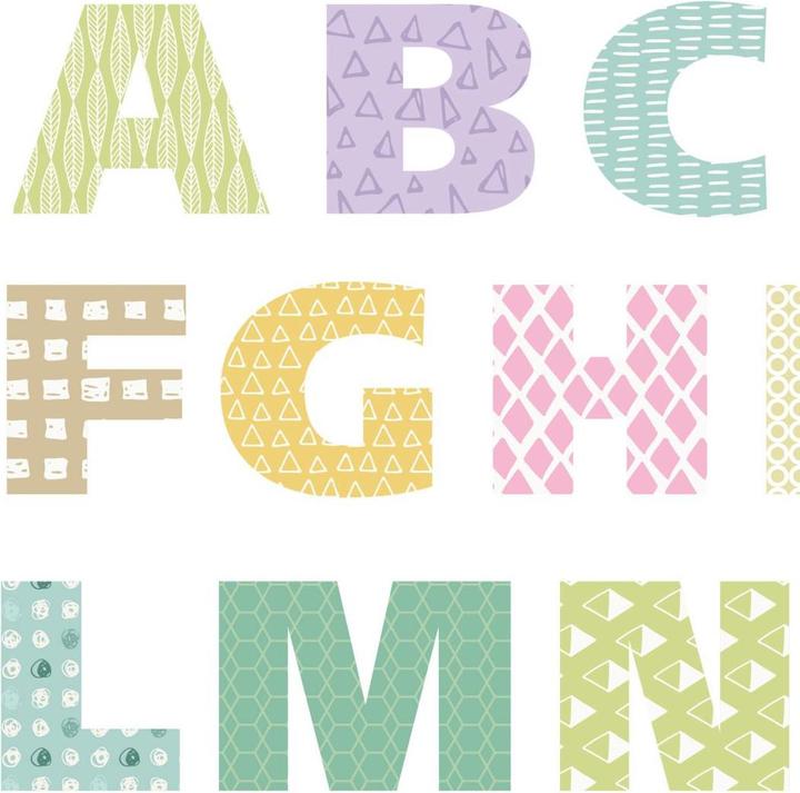 Actual product image Trenddeko Alphabet Pattern Geometric (68 x 100 cm)