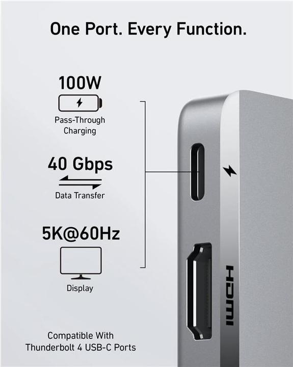 Produktbild Anker 547 USB-C Hub (7-in-2, for MacBook (USB-C, 7 Ports)