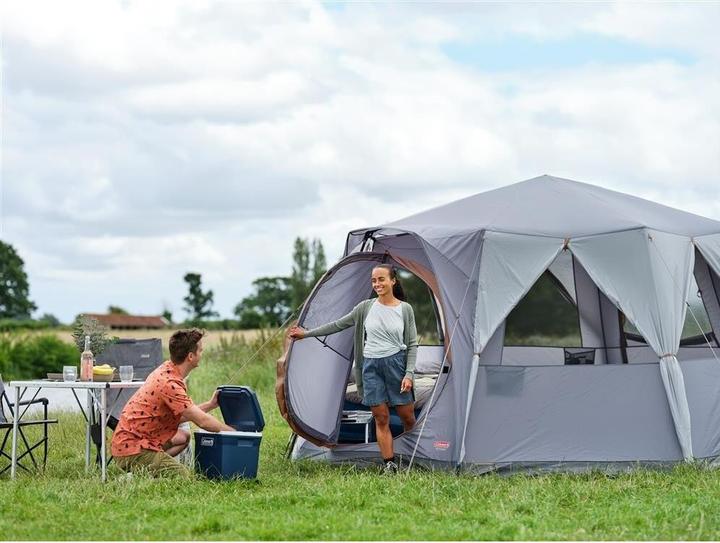 Immagine prodotto Coleman 2176828 Tenda ottagonale con grandi finestre, con vista panoramica a 360 gradi (Tenda a cupola, 20.70 kg, 8 persone)