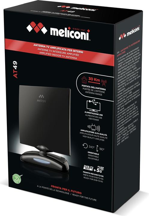 Produktbild Meliconi 881002 TV-Antenne Innen (Zimmerantenne, 49 dB, DVB-T / -T2)