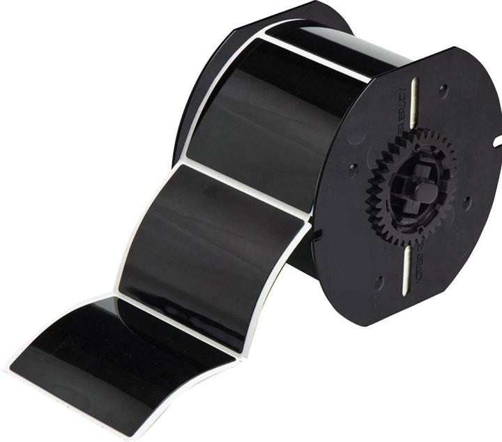 Actual product image Brady B30EP-177-593-BK, EPREP (new), polyester, black, glossy, 76.20 x 63.50 mm, permanent (12