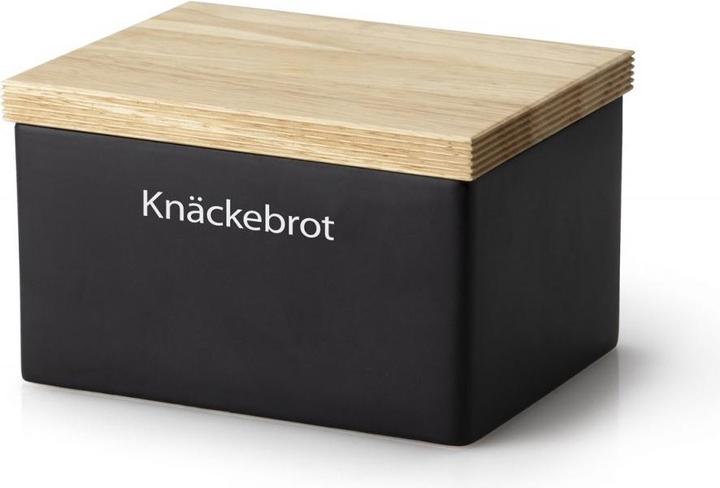 Produktbild Continenta Keramik Vorratsdose, schwarz, 17.5x13.5x11 cm (3.75 l)
