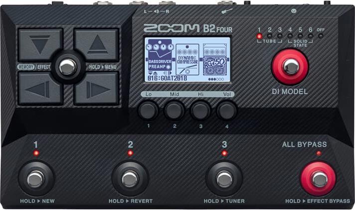 Actual product image Zoom B2 FOUR (EU) Bass Multi-Effects Pedal