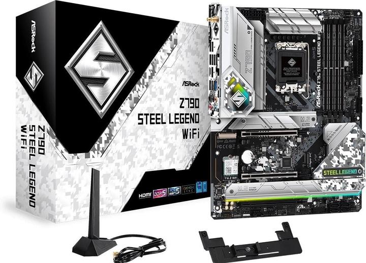 Immagine prodotto AsRock Z790 Steel Legend WiFi (LGA 1700, Intel Z790, ATX)