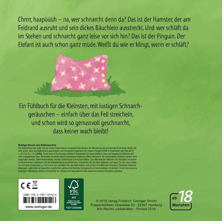 Produktbild Streichle mich, dann schnarche ich! (Deutsch, Frauke Weldin, Susan Niessen, 2018)