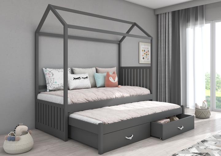 Image du produit ADRK Furniture Lit de maison avec matelas JONASZEK 180x80 (180 x 80 cm)
