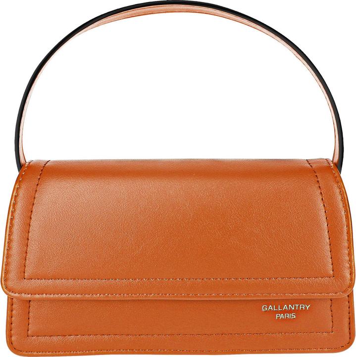 Actual product image Gallantry Brown handbag made from smooth faux leather (15 l)