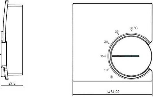Produktbild Eberle Controls Raumthermostat Aufputz, Unterp
