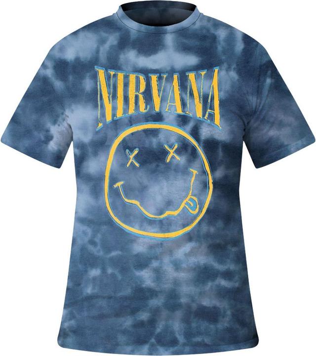 Nirvana Happy Face Blue Stroke