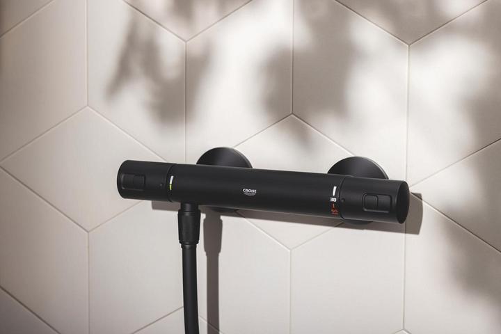 Productafbeelding Grohe Precision Start QuickFix thermostatische kraan voor douche, mat zwart