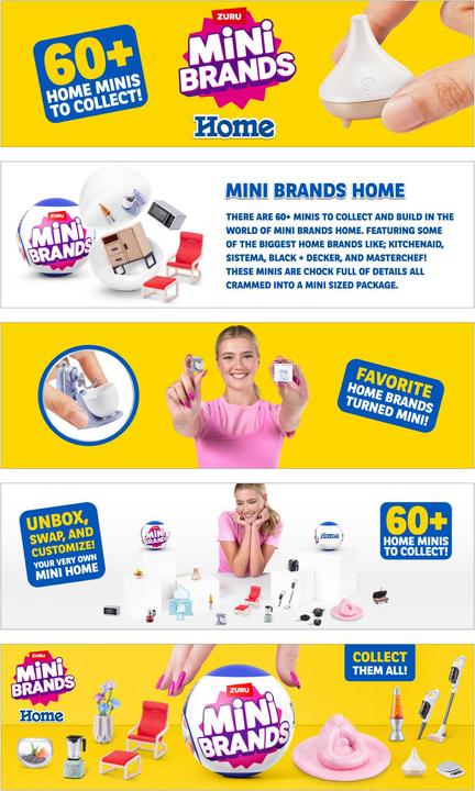 Produktbild Zuru Mini Brands - Home - Serie 1 - Überraschungskugel