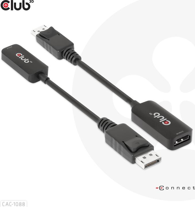 Actual product image Club 3D DisplayPort to (HDMI, 4.90 cm)