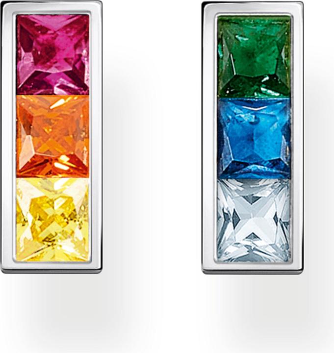 Actual product image Thomas Sabo Stud earrings colorful stones silver (925 silver)