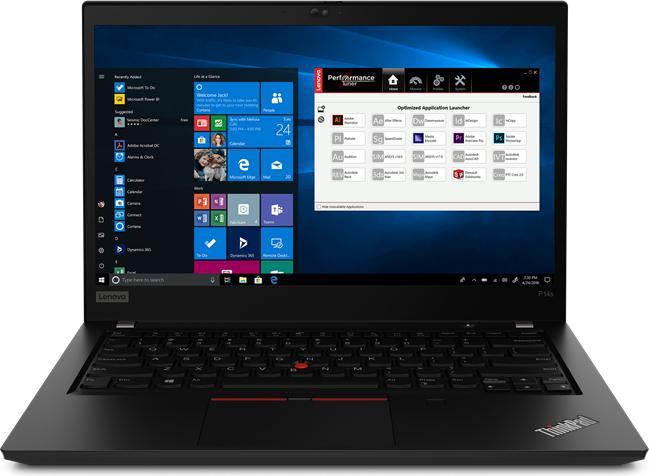Actual product image Lenovo ThinkPad P14s Gen 1 20Y1 - Ryzen 7 Pro 4750U / 1.7 GHz - Win 10 Pro 64-bit - 32 (14", AMD Ryzen 7 PRO 4750U, 32 GB, 1000 GB, DE)