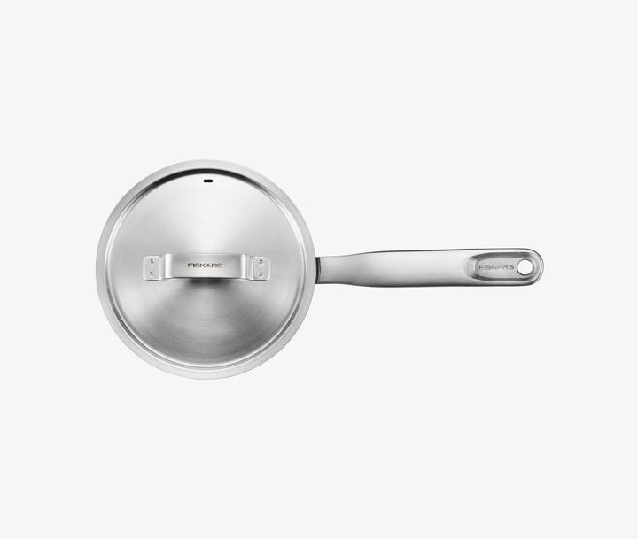Actual product image Fiskars All Steel Saucepan with Lid, 1.5l (16 cm, Saucepan, Stainless steel)