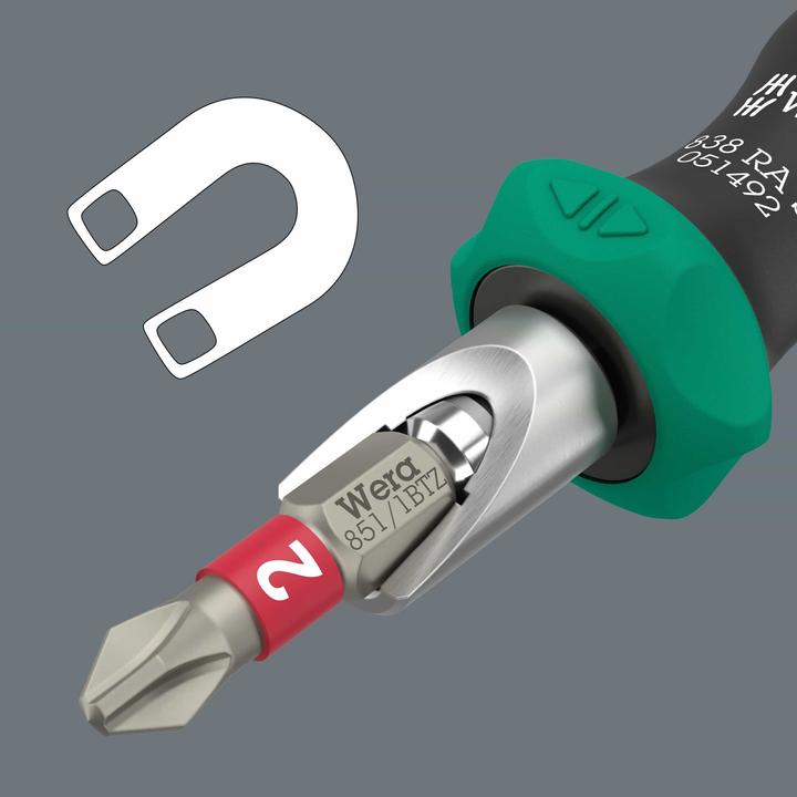 Immagine prodotto Wera 838 RA S Bitholding screwdriver (1/4")