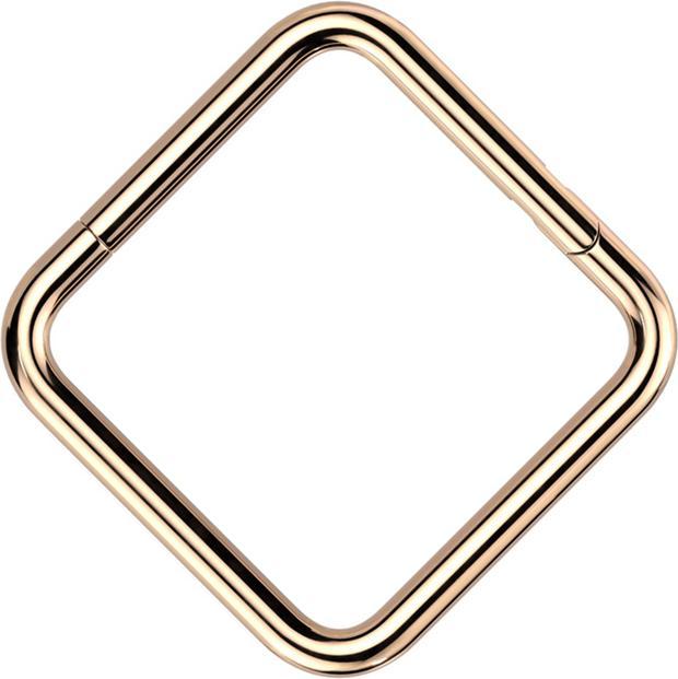 Produktbild Star Piercing Micro Segmentring klappbar rosegold Quadrat (ohne Messing, Titan G23)
