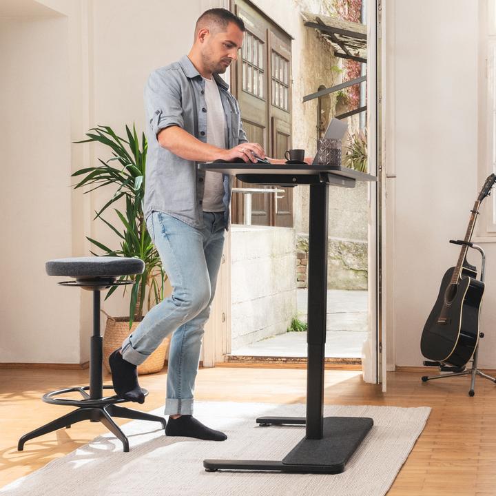 Produktbild Yaasa Desk One - Dunkelgrau/Schwarz (91 x 51 cm)