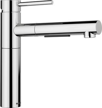 Produktbild Blanco ALTA-S II | Edelstahl chrom | Hochdruck | Mit herausziehbarem Schlauch | Rückflussverhinderer