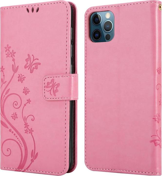 Actual product image Cadorabo Flower Book cover (Apple iPhone 12 Pro Max)