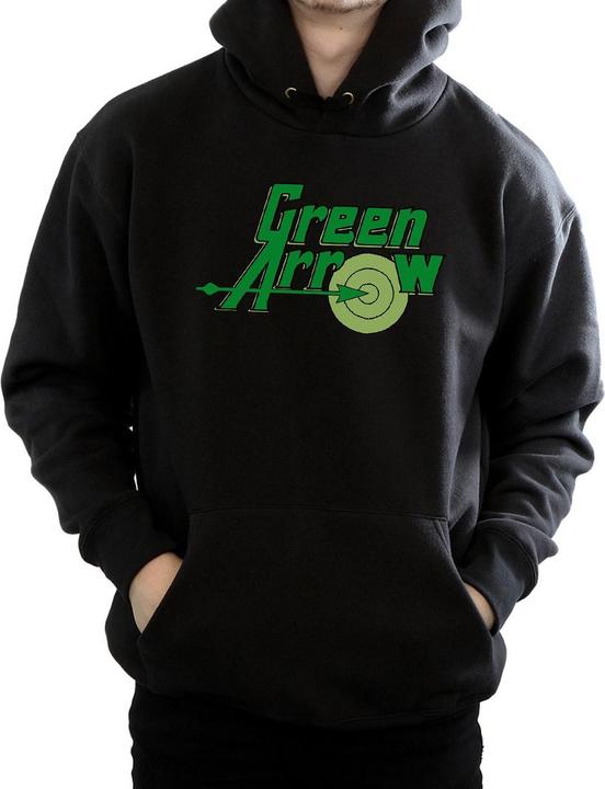 Immagine prodotto Green Arrow Text Logo Felpa con Cappuccio Uomo (XL)