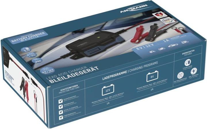 Actual product image Ansmann Charger for lead-acid batteries BC 6-12V / 1 A (6V, 12V, 1 A)