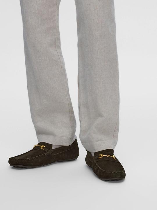 Actual product image Selected Homme Slhsergio Suede Horsebit Driving Shoe (41)
