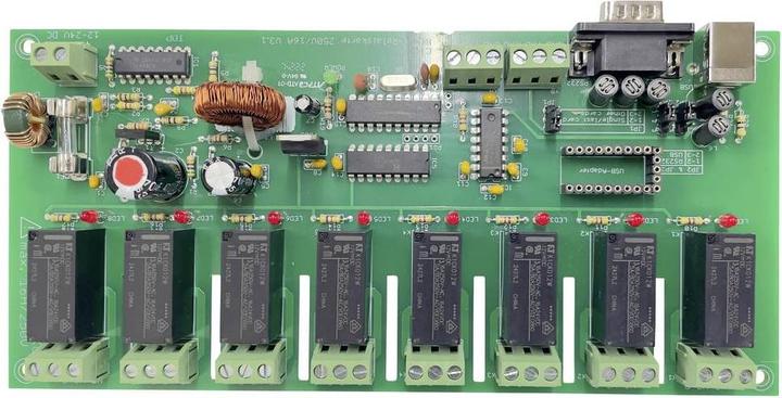 Actual product image Conrad Components 8-way relay card 230 V/AC 16 A
