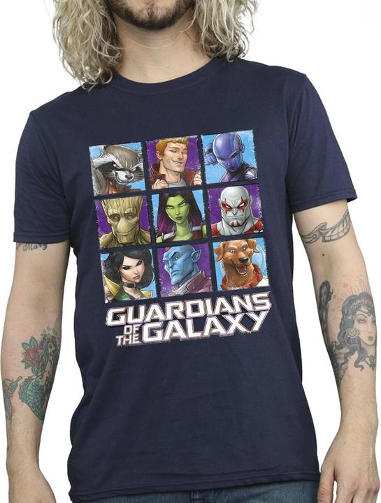 Immagine prodotto Guardians of the Galaxy Character Squares Maglietta Uomo (3XL)
