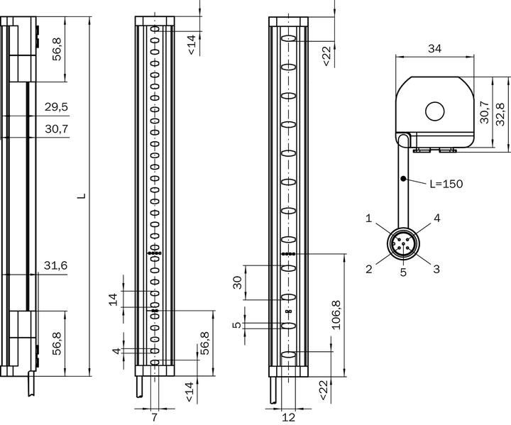 Actual product image Sick C4C-EA09030A10000 LIGHTCURTAIN RECOMM.