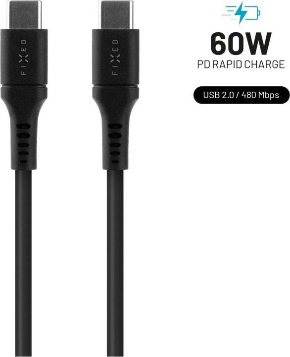 Immagine prodotto Fixed Cavo USB-C/USB-C in silicone liquido (0.50 m, USB 2.0, 60 W)