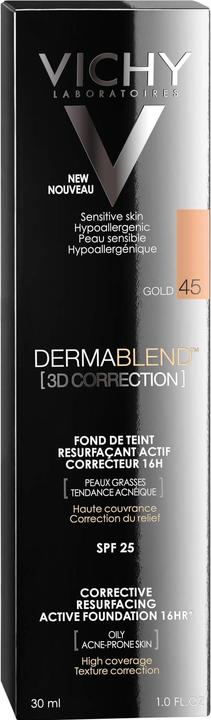 Produktbild Vichy Dermablend (3D Correction) Hautunebenheiten optisch korrigierendes Make-up (45 Gold)