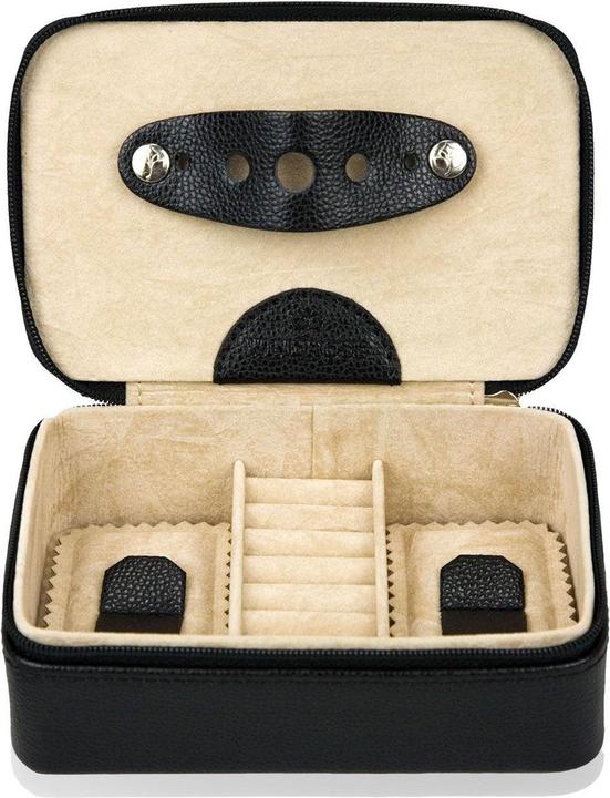 Produktbild Windrose Beluga Schmuckbox 14,5 cm Leder