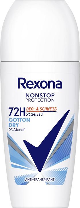 Rexona Nonstop Deo Roll on 5, Cotton Dry (Roll-on, 50 ml)