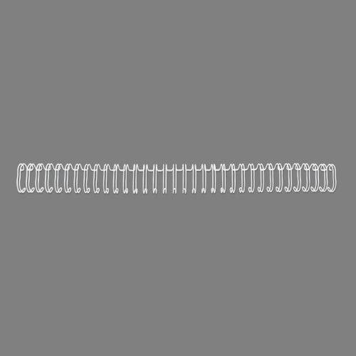 Image du produit GBC Dos de reliure en fil métallique A4 - 200 pièces - anneau Ø 22 mm, blanc