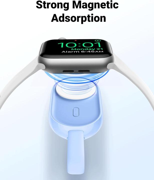 Immagine prodotto Veger Mini Powerbank kompatibel mit Apple Watch Series (9-1) (1200 mAh)
