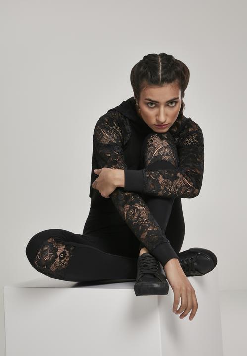 Image du produit Urban Classics Ladies Short Laces Hoody (S)