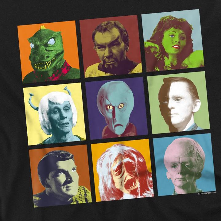 Actual product image Unisex Adult Alien Squares T-Shirt (L)