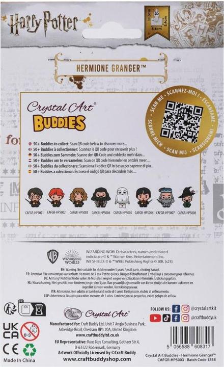 Produktbild Craft Buddy Hermione Granger, Crystal Art Buddy ca. 11x8cm
