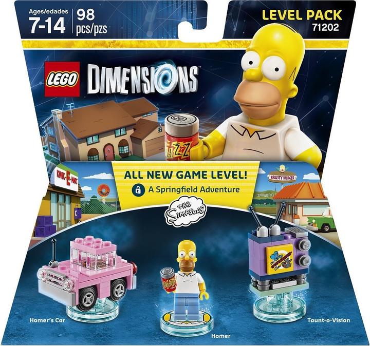 Actual product image LEGO The Simpsons Level Pack (71202, LEGO Dimensions)