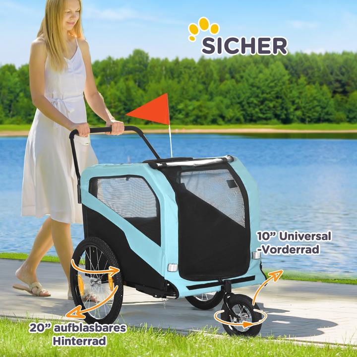 Image du produit PawHut Remorque pour chien avec réflecteurs
