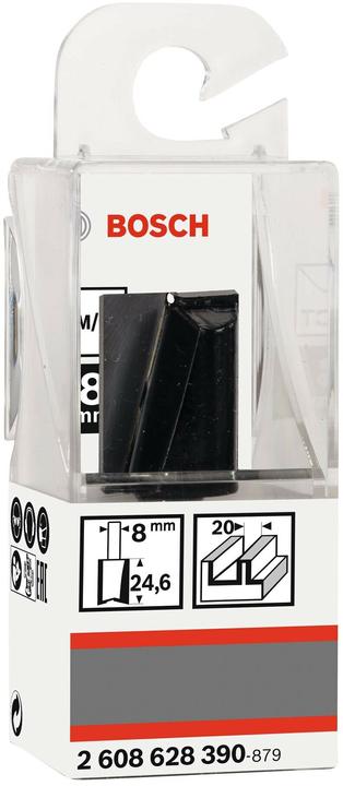 Produktbild Bosch Professional Zubehör Nutfräser, 8 mm, D1 20 mm, L 24,6 mm, G 56 mm. Für Handfräsen