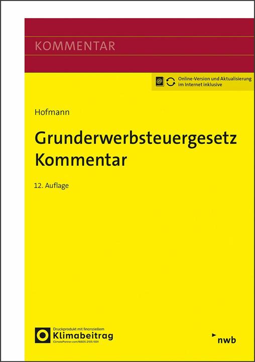 Actual product image Bock:Grunderwerbsteuergesetz Kommentar (German, Bock, Katrinua, Torsten/Dibbert, Morten/thorn, 2025)