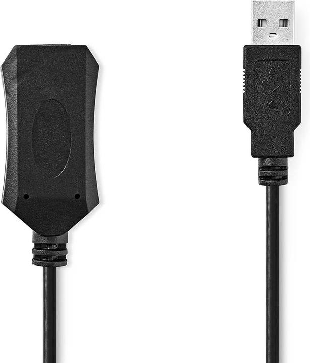 Productafbeelding Nedis Actieve USB-kabel | USB 2.0 | USB-A mannelijk | USB-A vrouwelijk | 480 Mbps | 5,00 m | Rond | (5 m, USB 2.0)
