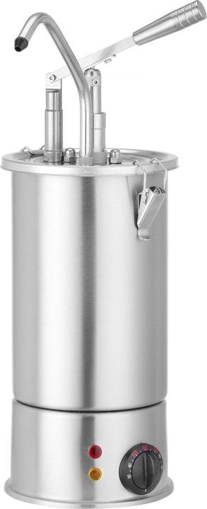 Hendi -Chauffe-sauce en acier inoxydable de 1 litre avec distributeur, V/W,(H)mm