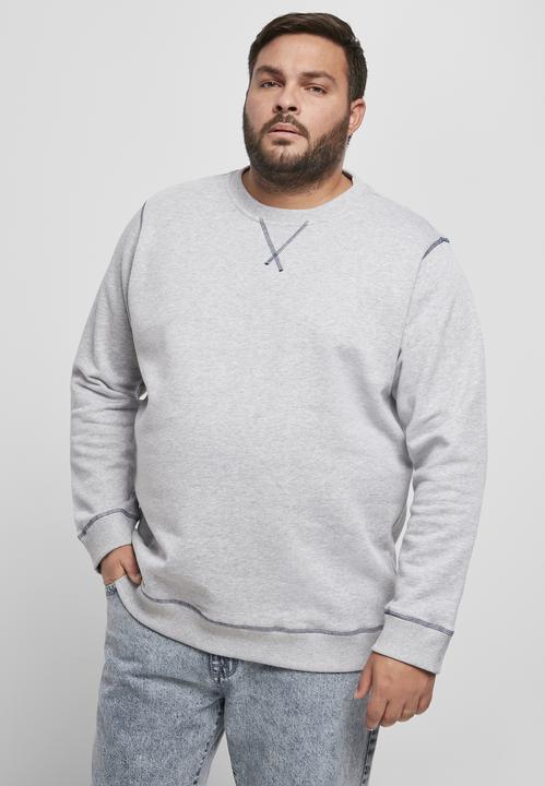 Actual product image Urban Classics Organic Contrast Flatlock Stitched Crew (XL)