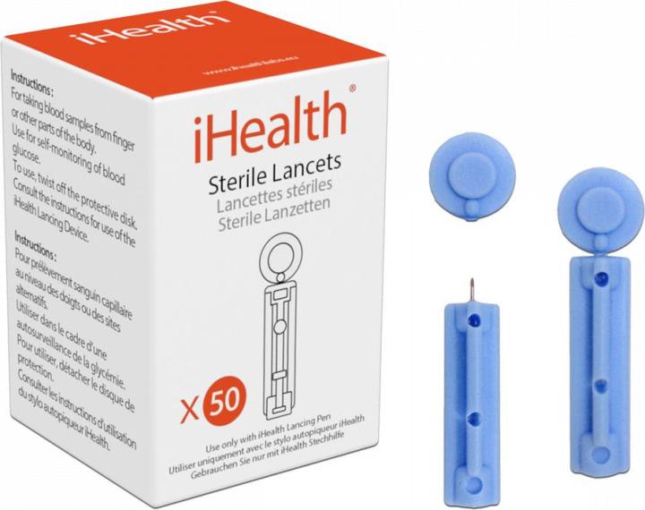 Produktbild iHealth Box mit 50 Lanzetten für BG5 (Lanzette)