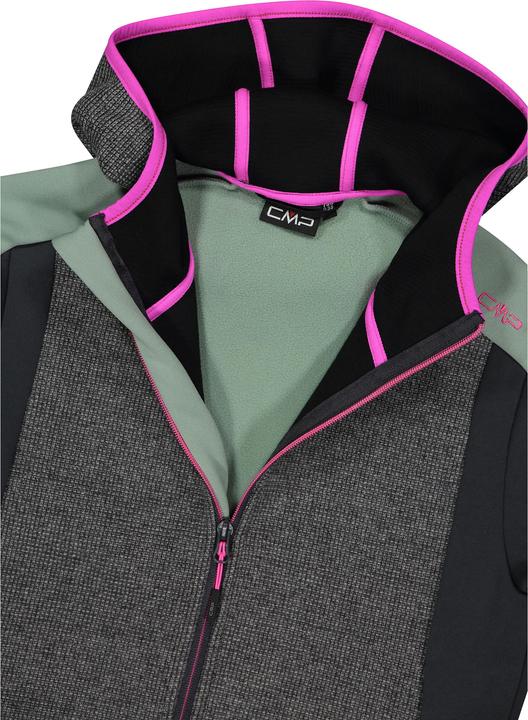 Actual product image CMP Campagnolo CMP Wooltech Hood Fleecejacke Mineral Damen (36)