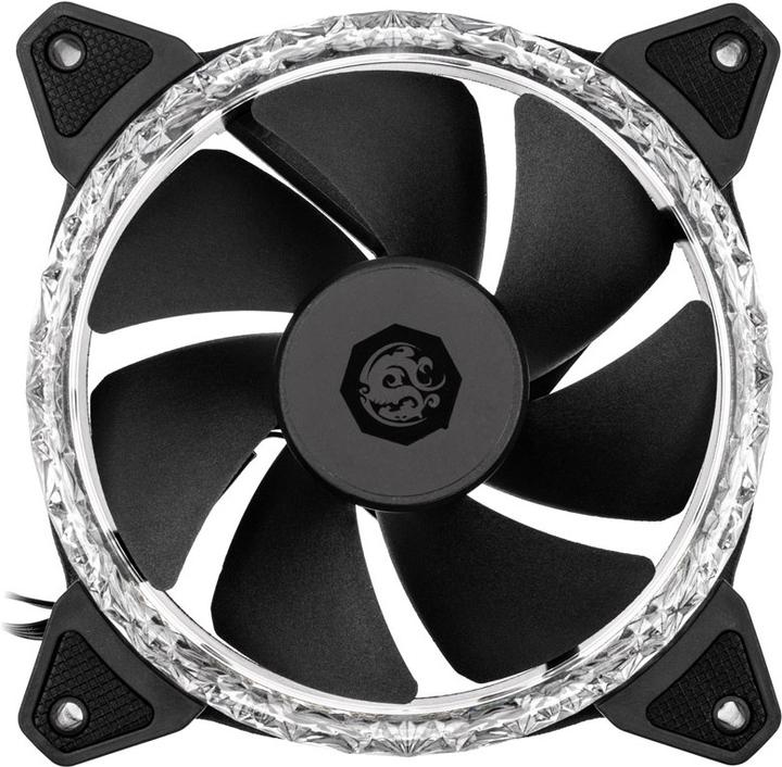 Produktbild Bitspower Notos RGB PWM Lüfer, 120mm - schwarz, 3er-Pack (120 mm, 3 x)
