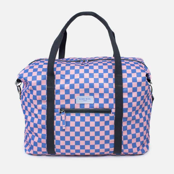 Kind Bag Weekender Checkerboard - Pink+Blue (560 l)